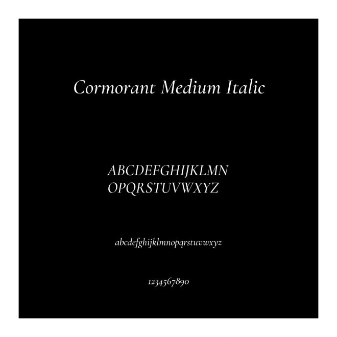 Cormorant Medium Italic