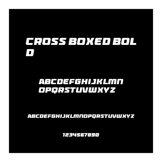 Cross Boxed Bold