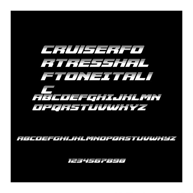 CruiserFortressHalftoneItalic