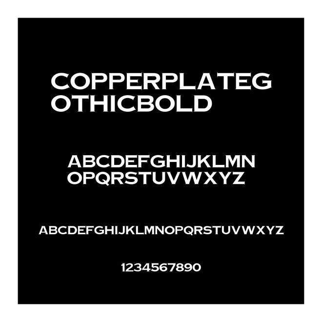 CopperplateGothicBold