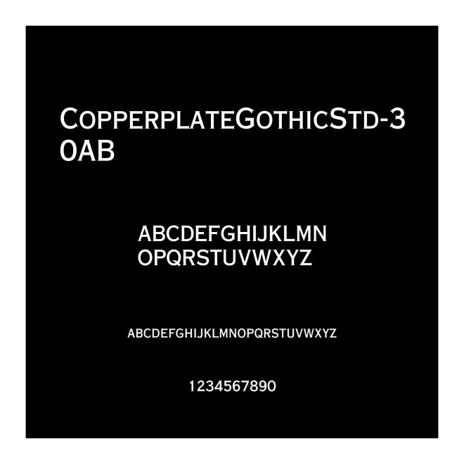 CopperplateGothicStd-30AB
