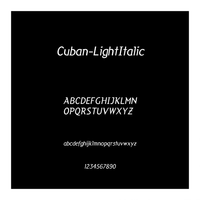 Cuban-LightItalic