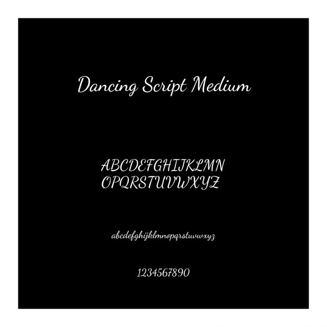 Dancing Script Medium