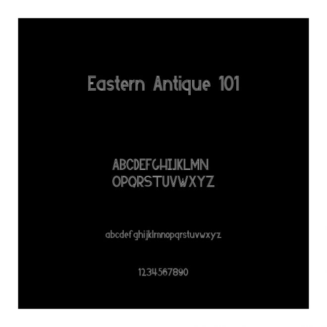 Eastern Antique 101