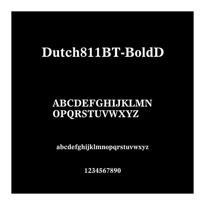 Dutch811BT-BoldD