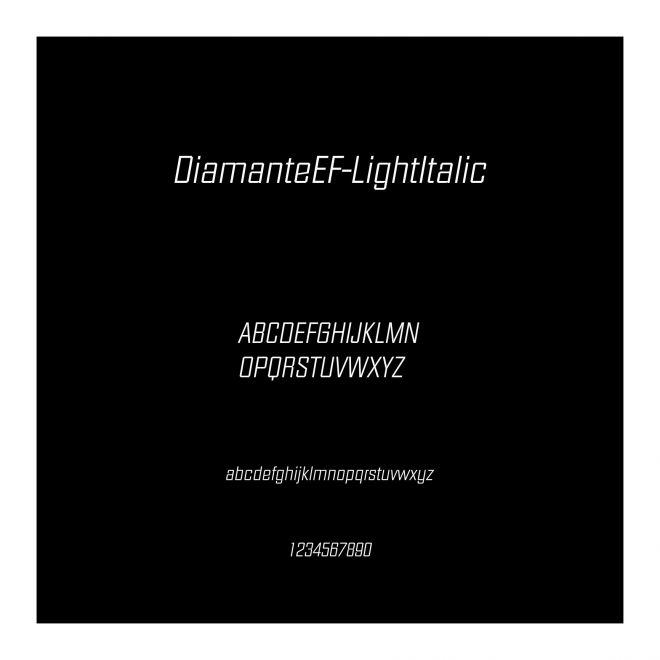 DiamanteEF-LightItalic