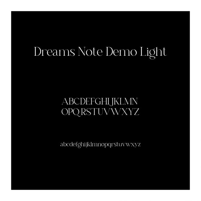 Dreams Note Demo Light