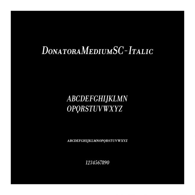 DonatoraMediumSC-Italic