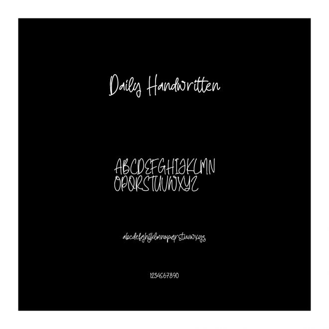 Daily Handwritten