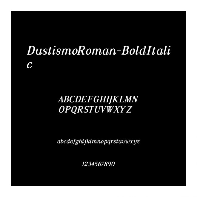 DustismoRoman-BoldItalic