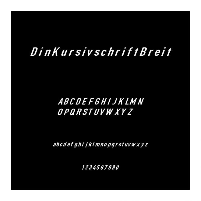 DinKursivschriftBreit