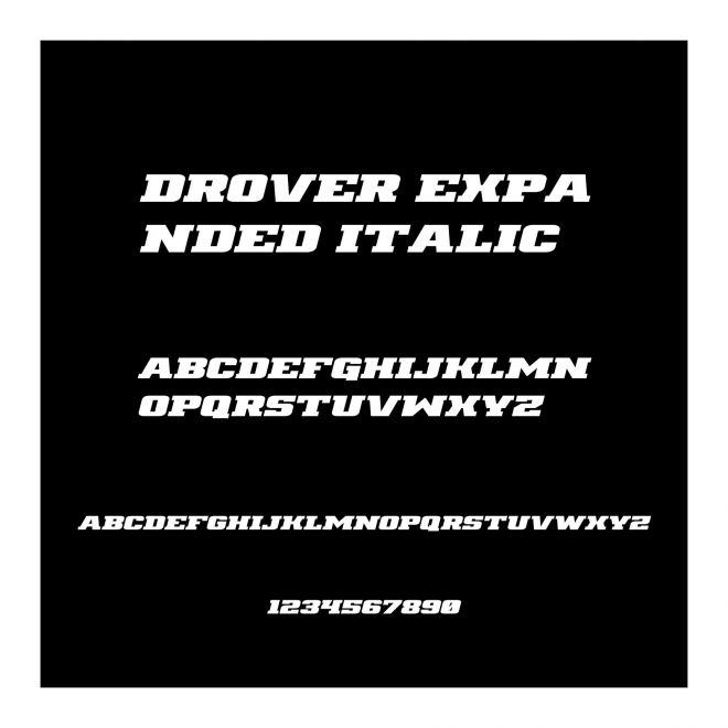 Drover Expanded Italic