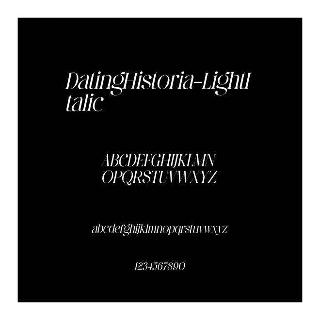 DatingHistoria-LightItalic