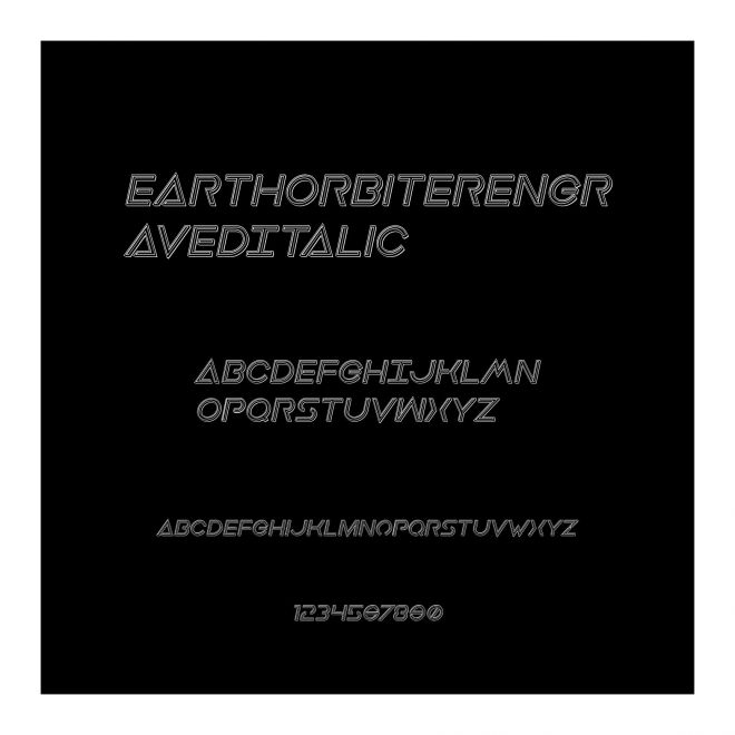 EarthOrbiterEngravedItalic