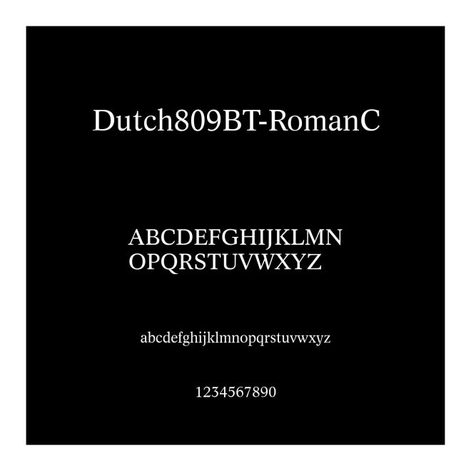 Dutch809BT-RomanC