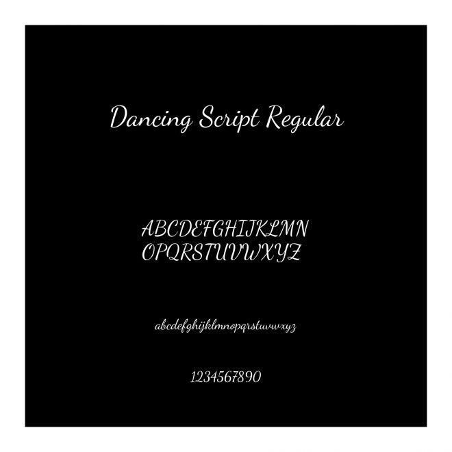 Dancing Script Regular