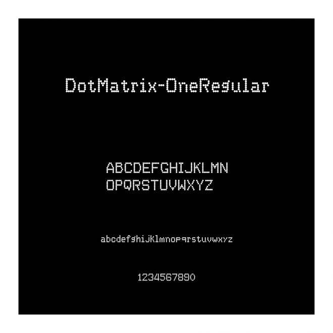DotMatrix-OneRegular