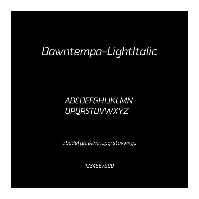 Downtempo-LightItalic