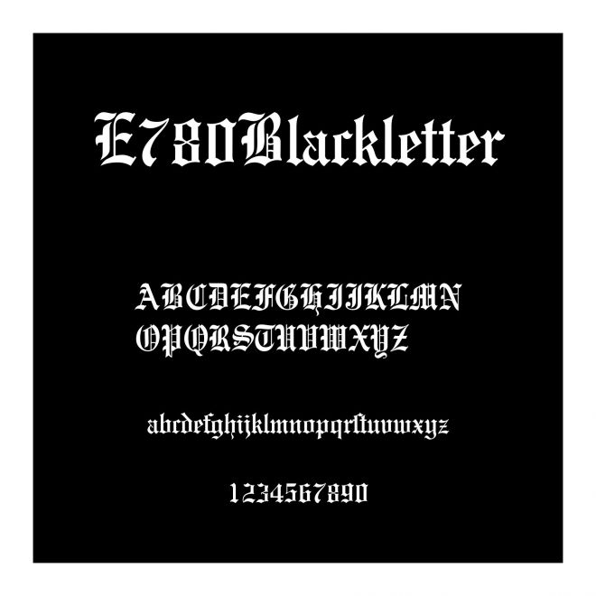 E780Blackletter