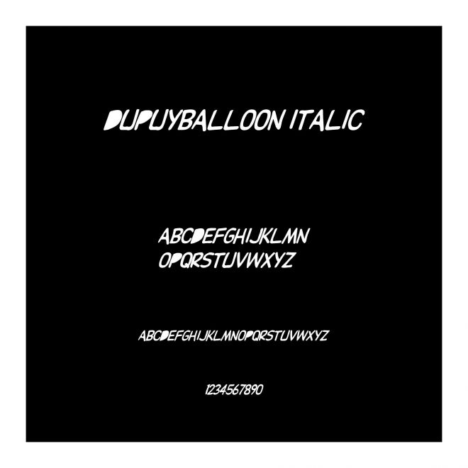 DupuyBALloon Italic