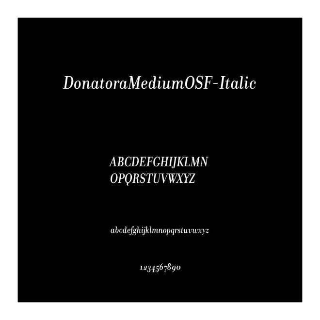 DonatoraMediumOSF-Italic