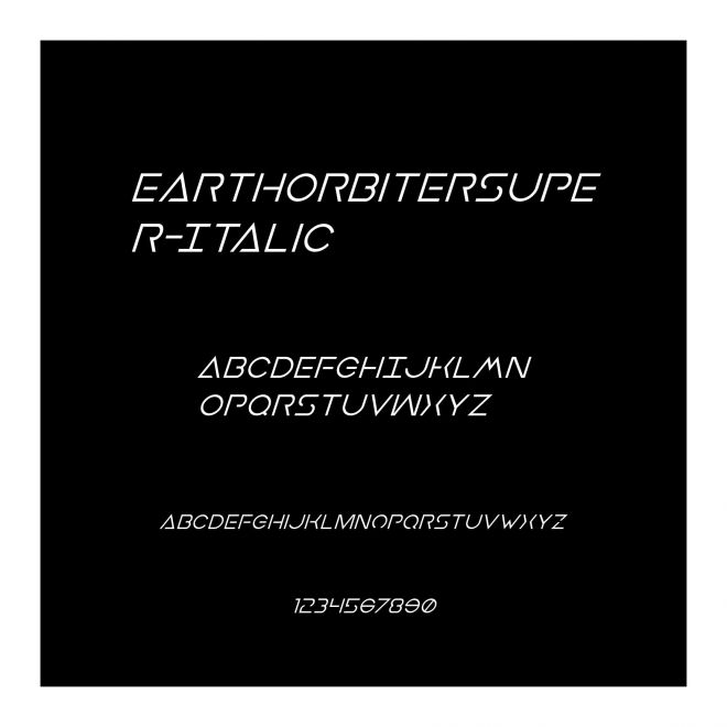 EarthOrbiterSuper-Italic