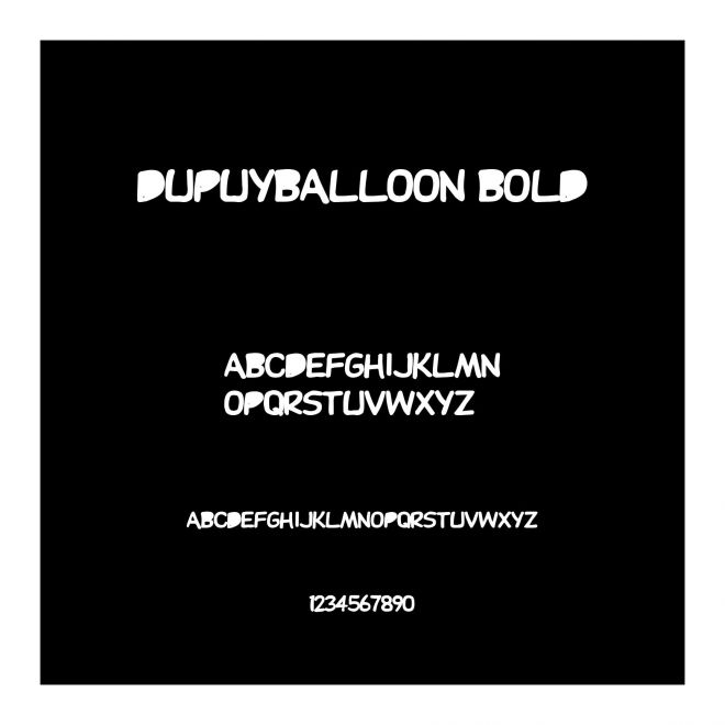 DupuyBALloon Bold