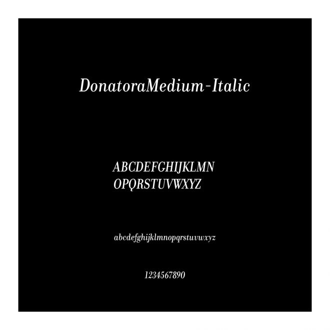 DonatoraMedium-Italic