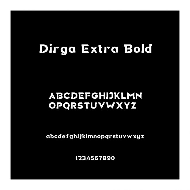 Dirga Extra Bold