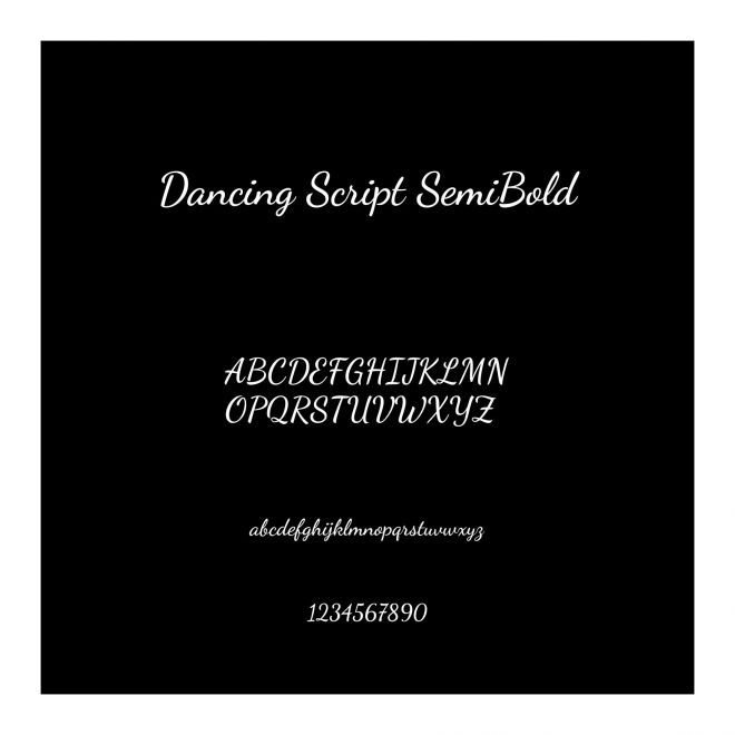 Dancing Script SemiBold