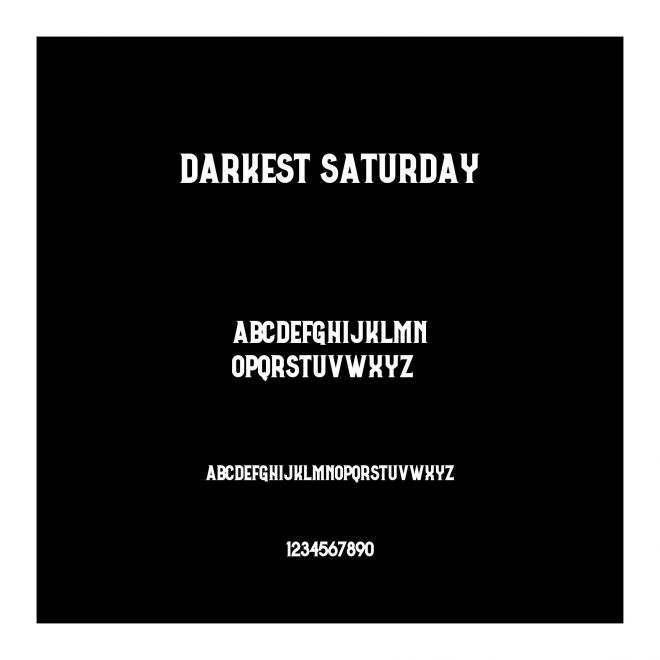 Darkest Saturday