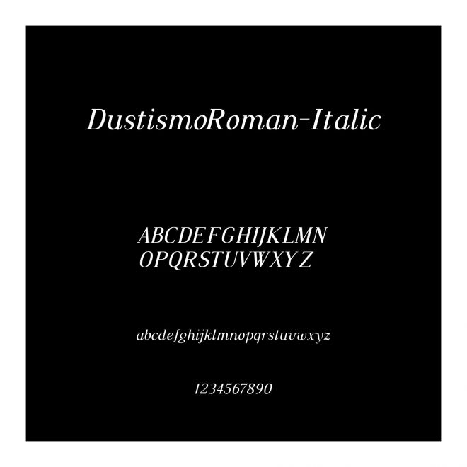 DustismoRoman-Italic