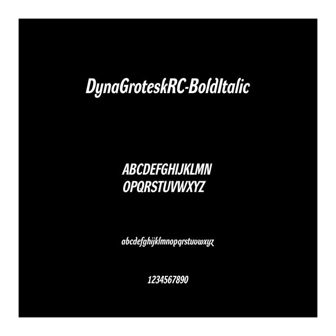DynaGroteskRC-BoldItalic