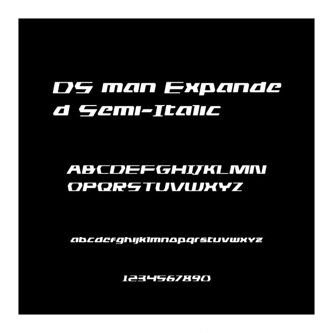 DS man Expanded Semi-Italic
