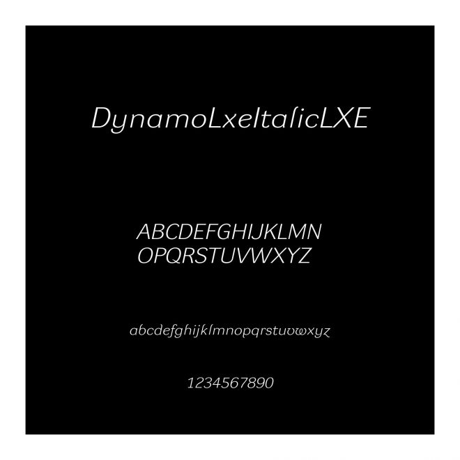 DynamoLxeItalicLXE