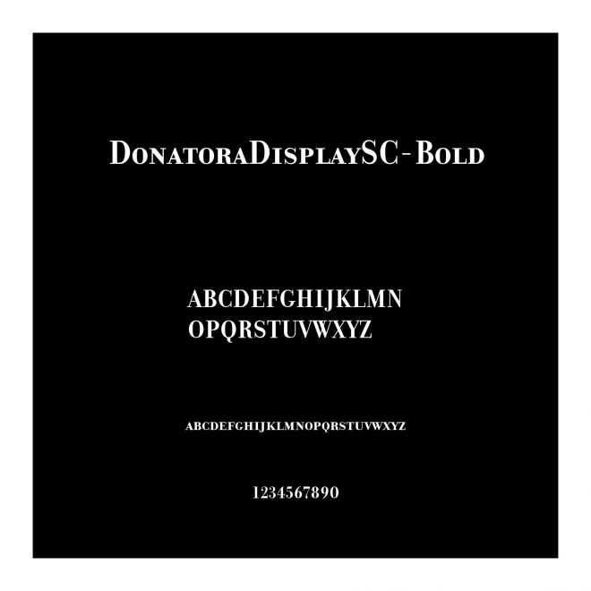 DonatoraDisplaySC-Bold