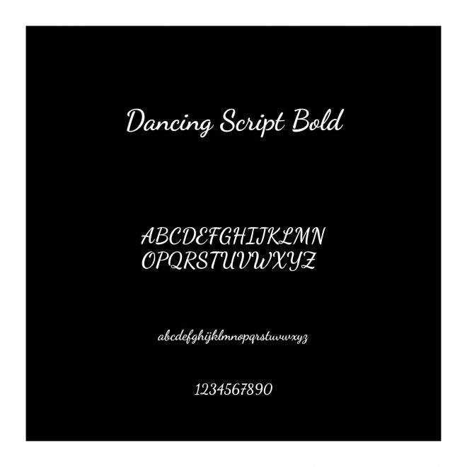 Dancing Script Bold