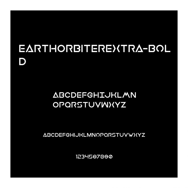 EarthOrbiterExtra-Bold