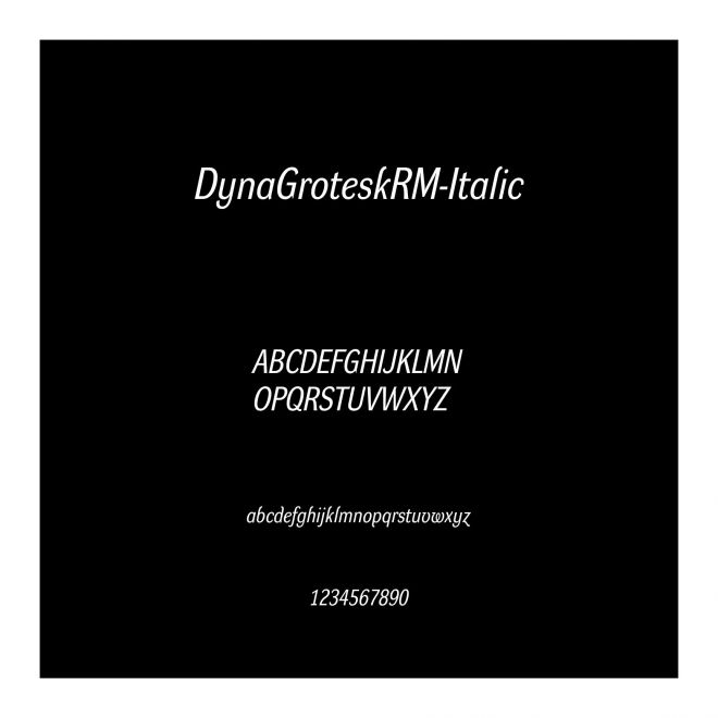 DynaGroteskRM-Italic