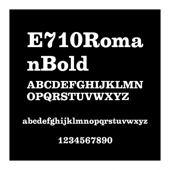 E710RomanBold