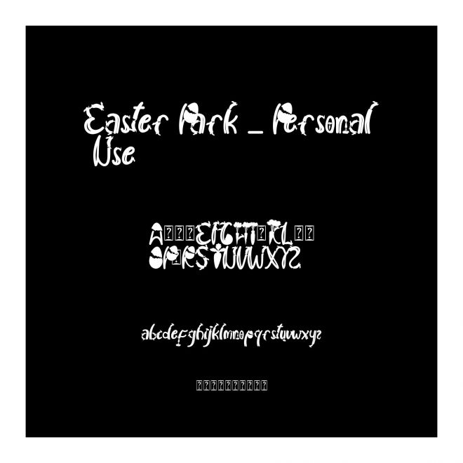 Easter Park _ Personal Use