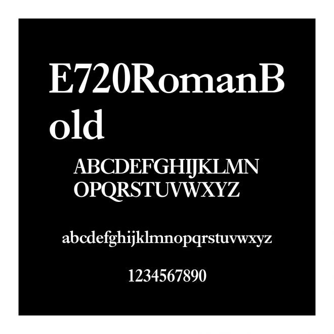 E720RomanBold