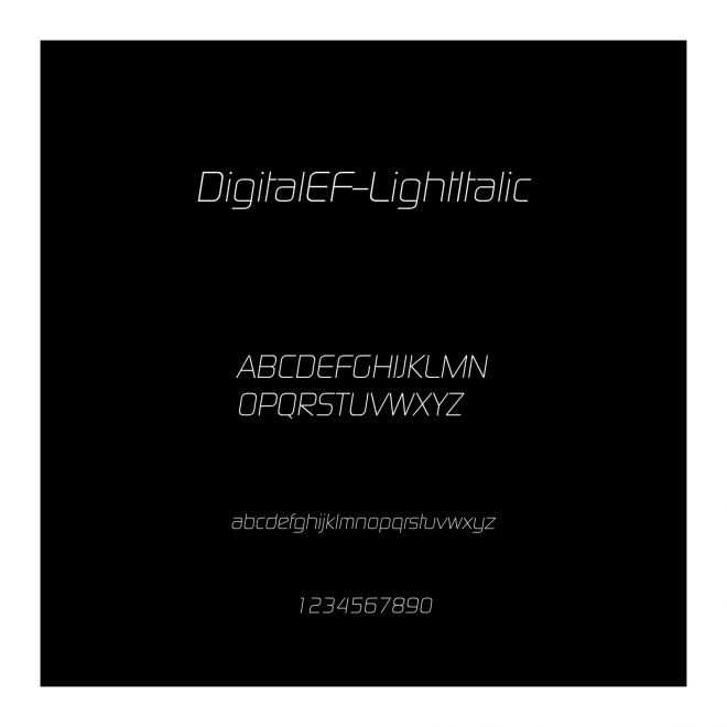 DigitalEF-LightItalic