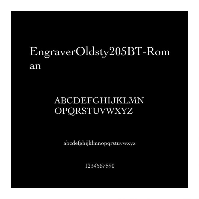 EngraverOldsty205BT-Roman