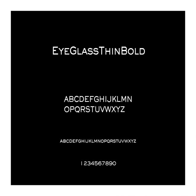 EyeGlassThinBold