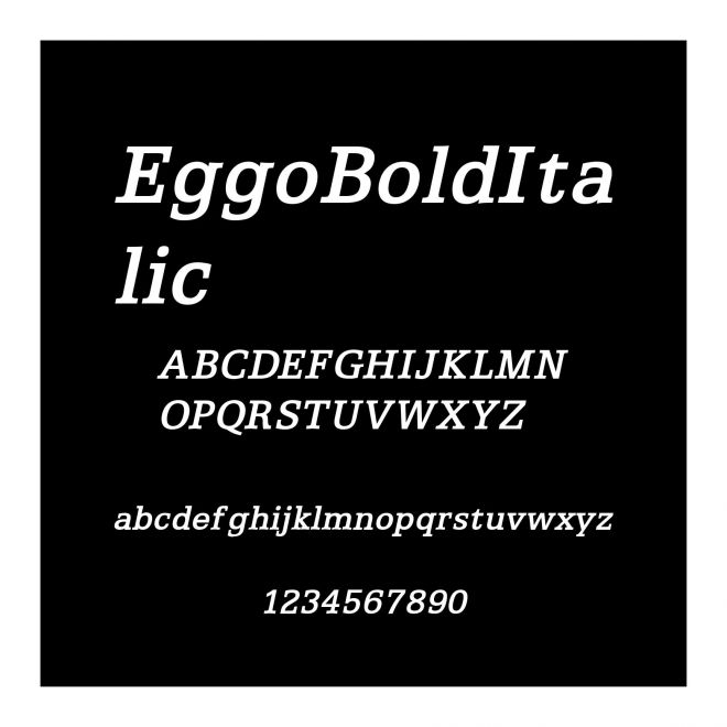 EggoBoldItalic