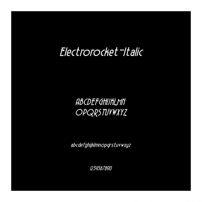 Electrorocket-Italic