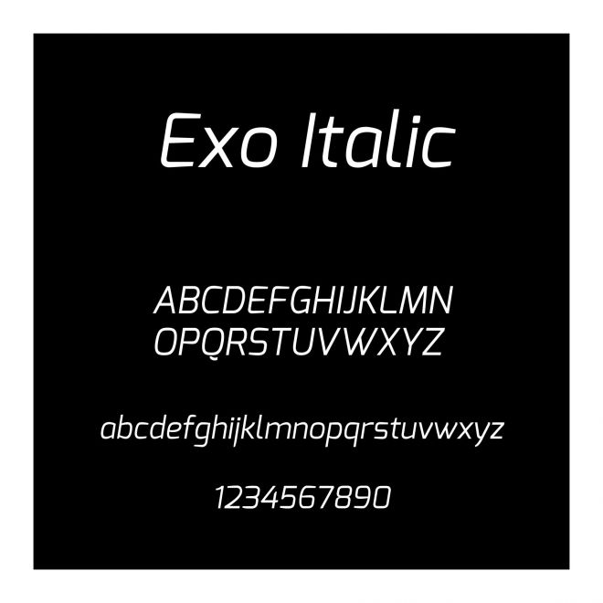 Exo Italic