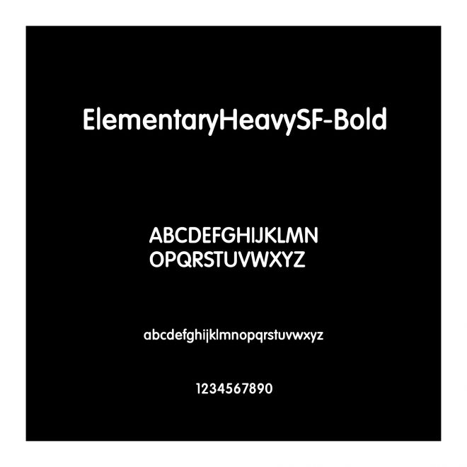 ElementaryHeavySF-Bold
