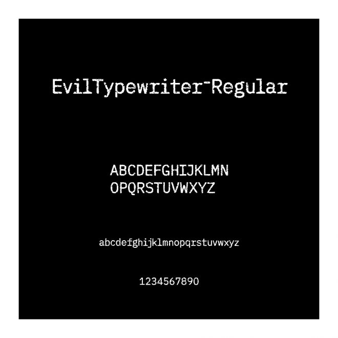EvilTypewriter-Regular